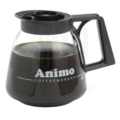 Animo Glaskan 1.8 Liter, ZWART, Met ANIMO Logo, 08208 -Koffiebenodigdheden Winkel 08208