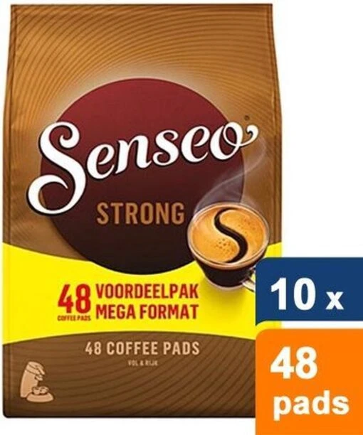 Senseo Strong Koffiepads - 10 X 48 Stuks -Koffiebenodigdheden Winkel