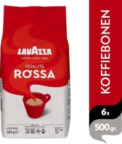 Lavazza Qualita Rossa Koffiebonen - 500 Gram X6 -Koffiebenodigdheden Winkel 1016x1200