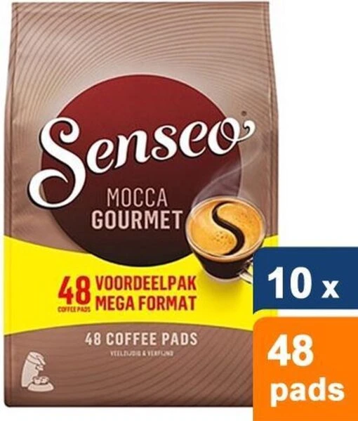 Senseo Mocca Gourmet Koffiepads - 10 X 48 Stuks -Koffiebenodigdheden Winkel