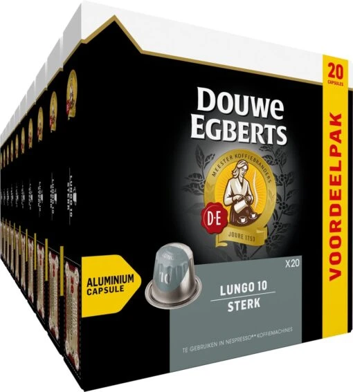 Douwe Egberts Lungo Sterk (10) - 10 X 20 Koffiecups -Koffiebenodigdheden Winkel 1079x1200 2