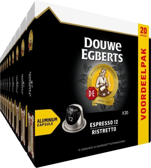 Douwe Egberts Espresso Ristretto (12) - 10 X 20 Koffiecups -Koffiebenodigdheden Winkel 1079x1200 4