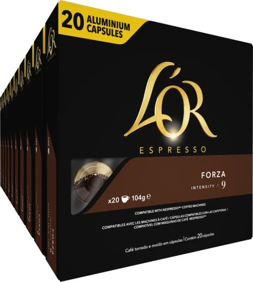 L'OR Espresso Forza Koffiecups - Intensiteit 9/12 - 10 X 20 Capsules -Koffiebenodigdheden Winkel 1079x1200 6