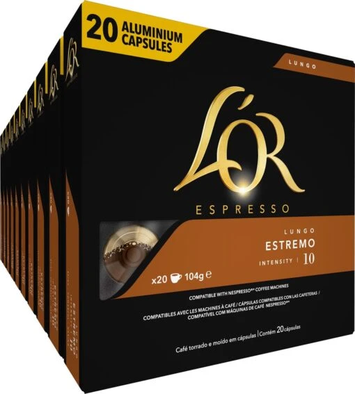 L'OR Lungo Estremo (10) - 10 X 20 Koffiecups -Koffiebenodigdheden Winkel 1079x1200 7