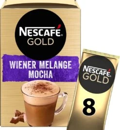 Nescafé Gold Wiener Melange Mocha Oploskoffie - 6 Doosjes à 8 Zakjes -Koffiebenodigdheden Winkel 1111x1200