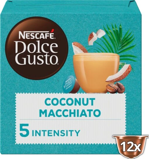 Nescafé Dolce Gusto Coconut Macchiato Capsules - Vegan Koffie - 36 Koffiecups -Koffiebenodigdheden Winkel 1126x1200 1