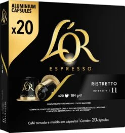 L'OR Espresso Ristretto Koffiecups - Intensiteit 11/12 - 10 X 20 Capsules -Koffiebenodigdheden Winkel 1129x1200 1