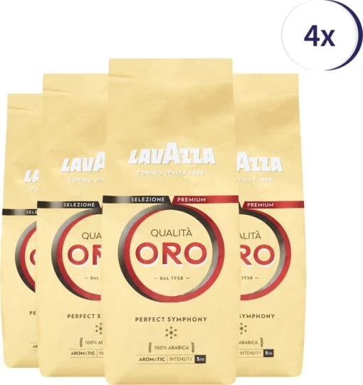 Lavazza Qualita Oro Koffiebonen - 500 Gram X4 -Koffiebenodigdheden Winkel 1132x1200 3