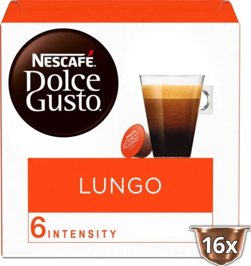 NESCAFÉ Dolce Gusto Lungo Koffie - 3 X 16 Cups -Koffiebenodigdheden Winkel