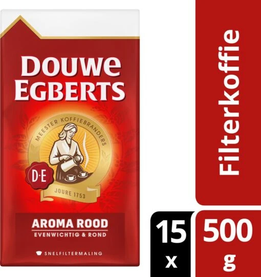 Douwe Egberts Aroma Rood Filterkoffie - 15 X 500 Gram -Koffiebenodigdheden Winkel 1132x1200 8