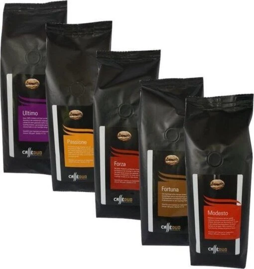 Proefpakket Koffiebonen - Caffè Duo - 5 X 250 Gram - Inclusief 100% Arabica Melanges -Koffiebenodigdheden Winkel 1134x1200 2