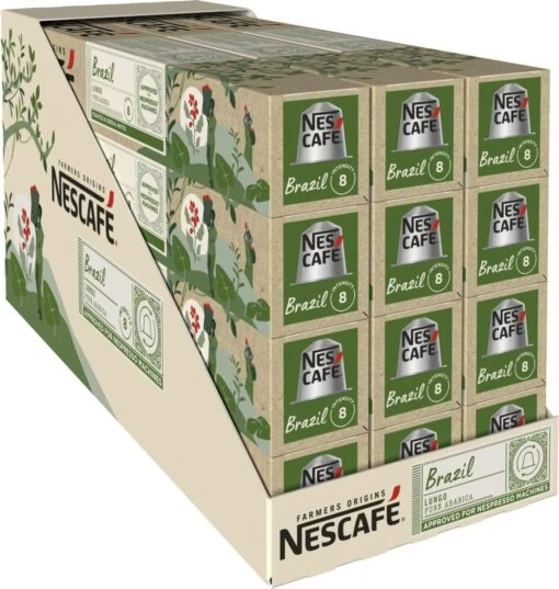 Nescafé Farmers Origins Brazil Lungo Capsules - 120 Koffiecups -Koffiebenodigdheden Winkel 1139x1200 3