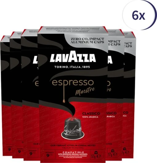 Lavazza Espresso Classico Nespresso Compatibel Capsules - 10 Stuks X6 -Koffiebenodigdheden Winkel 1160x1200 2