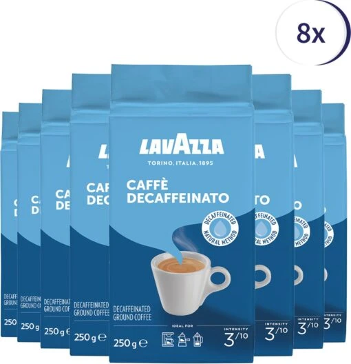 Lavazza Caffe Decaffeinato Filterkoffie - 250 Gram X8 -Koffiebenodigdheden Winkel 1160x1200 3