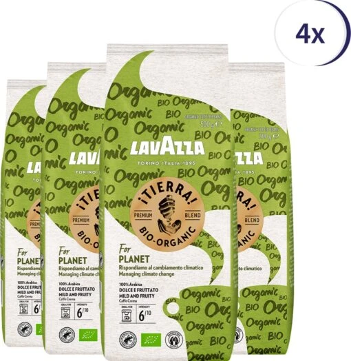 Lavazza Tierra For Planet Biologische Koffiebonen - 500 Gram X4 -Koffiebenodigdheden Winkel 1167x1200 2