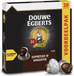 Douwe Egberts Espresso Krachtig Koffiecups - Intensiteit 10/12 - 10 X 20 Capsules -Koffiebenodigdheden Winkel 1171x1200