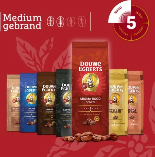 Douwe Egberts Aroma Rood Koffiebonen - 4 X 1000 Gram - Extra Grote Verpakking -Koffiebenodigdheden Winkel 1181x1200 1