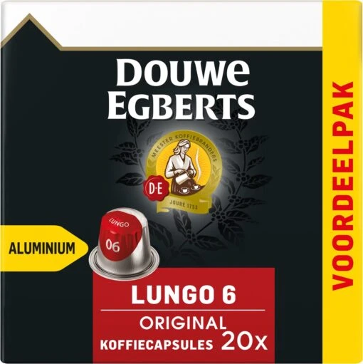 Douwe Egberts Lungo Original Koffiecups - Intensiteit 6/12 - 10 X 20 Capsules -Koffiebenodigdheden Winkel 1198x1200 5