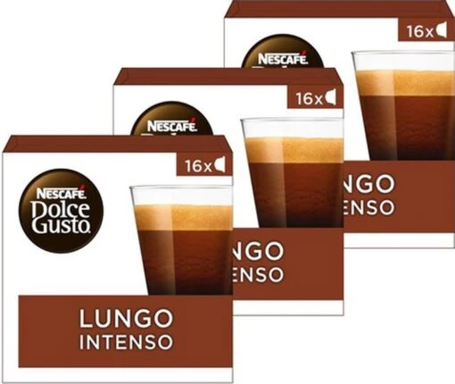 Nescafé Dolce Gusto Lungo Intenso Capsules - 48 Koffiecups -Koffiebenodigdheden Winkel