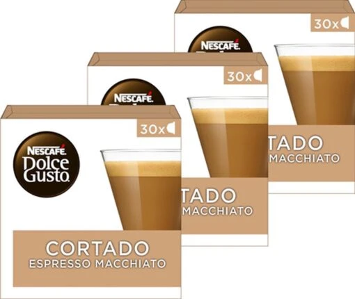 Nescafé Dolce Gusto Cortado Espresso Macchiato Capsules - 90 Koffiecups -Koffiebenodigdheden Winkel 1200x1012 1