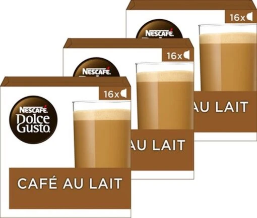 Nescafé Dolce Gusto - Capsules - Cafe Au Lait - 48 Koffiecups - Geschikt Voor 24 Koppen Koffie -Koffiebenodigdheden Winkel 1200x1013 3