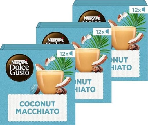 Nescafé Dolce Gusto Coconut Macchiato Capsules - Vegan Koffie - 36 Koffiecups -Koffiebenodigdheden Winkel 1200x1013 4