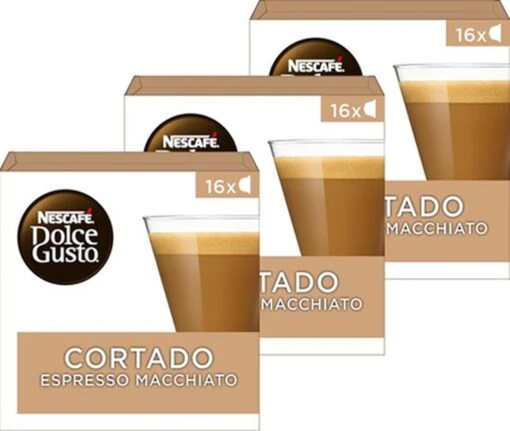 Nescafé Dolce Gusto Cortado Espresso Macchiato Capsules - 48 Koffiecups -Koffiebenodigdheden Winkel 1200x1014 11