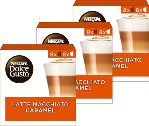 Nescafé Dolce Gusto Caramel Macchiato Capsules - 48 Koffiecups -Koffiebenodigdheden Winkel 1200x1014 2