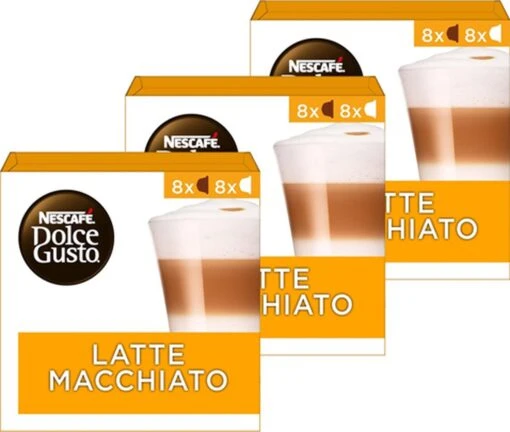 Nescafé Dolce Gusto Latte Macchiato Capsules - 48 Koffiecups -Koffiebenodigdheden Winkel