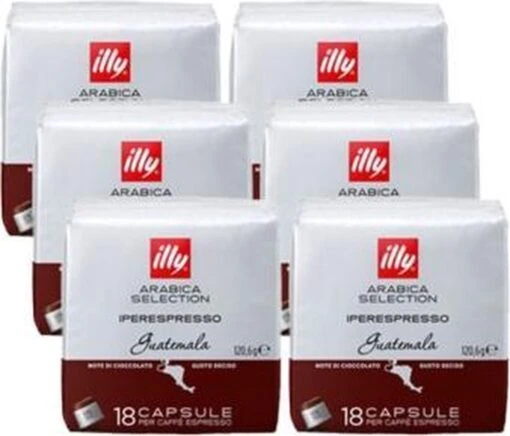 Illy Capsules Iperespresso Arabica Selection Guatemala 6 X 18 Stuks -Koffiebenodigdheden Winkel