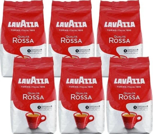 Lavazza Qualita Rossa Koffiebonen - 6x1KG -Koffiebenodigdheden Winkel