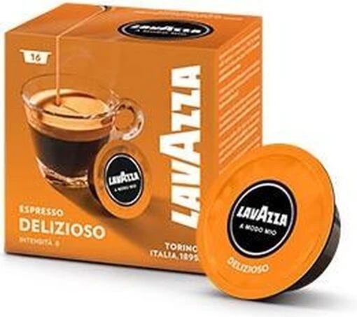 Lavazza A Modo Mio Delizioso Cups Grootverpakking - 16 X 16 Stuks -Koffiebenodigdheden Winkel