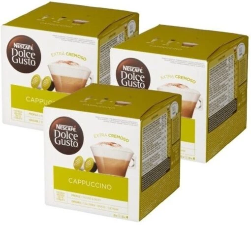 Nescafé Dolce Gusto Cappuccino Capsules - 48 Koffiecups -Koffiebenodigdheden Winkel