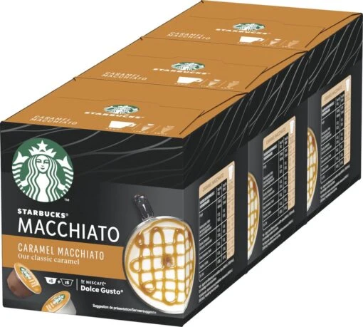 Starbucks By Dolce Gusto Caramel Macchiato Capsules - 36 Koffiecups -Koffiebenodigdheden Winkel 1200x1081 2