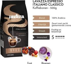 Lavazza Espresso Italiano Classico Koffiebonen - 500 Gram X6 -Koffiebenodigdheden Winkel 1200x1082