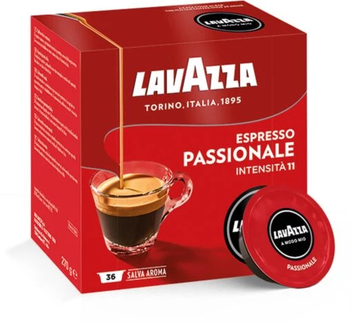 Lavazza A Modo Mio Passionale 36 Stuks -Koffiebenodigdheden Winkel