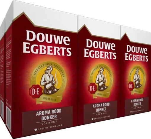 Douwe Egberts Aroma Rood Donker Filterkoffie - 6 X 500 Gram -Koffiebenodigdheden Winkel 1200x1100 1