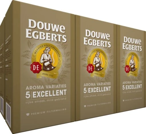 Douwe Egberts Excellent Filterkoffie - 6 X 500 Gram -Koffiebenodigdheden Winkel