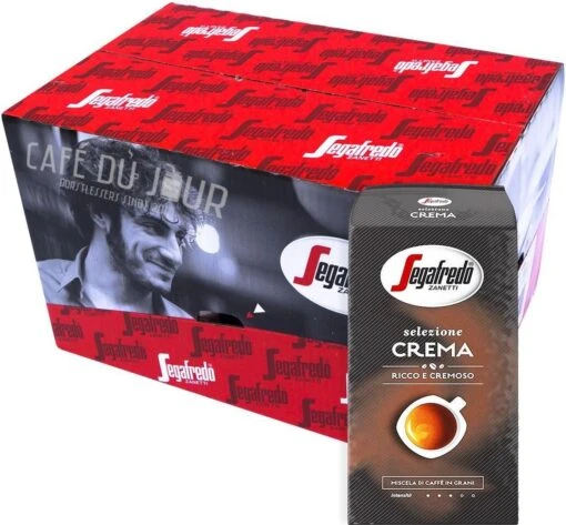 Segafredo Selezione Crema Koffiebonen - 8 X 1 Kg -Koffiebenodigdheden Winkel