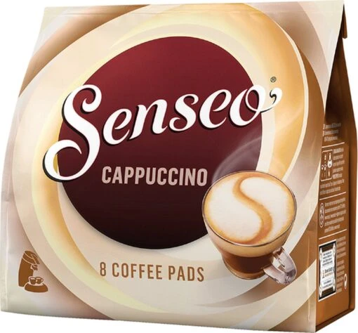 Senseo Cappuccino Koffiepads - 2/9 Intensiteit - 10 X 8 Pads -Koffiebenodigdheden Winkel