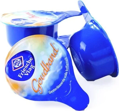 Goudband Koffiemelk Cups - 200 X 0,7 Cl -Koffiebenodigdheden Winkel