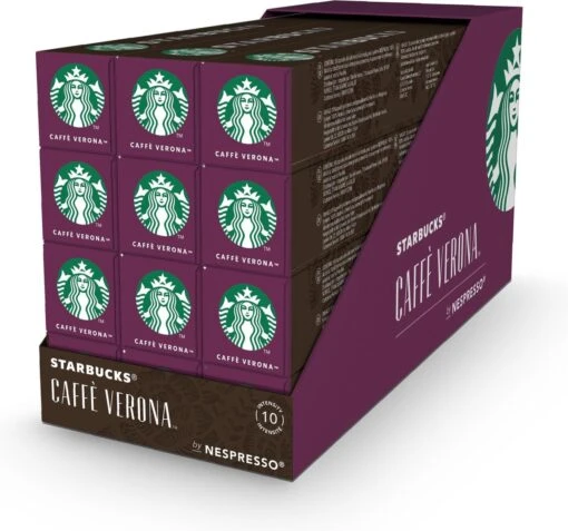 Starbucks By Nespresso Caffe Verona Dark Roast Capsules - 120 Koffiecups -Koffiebenodigdheden Winkel