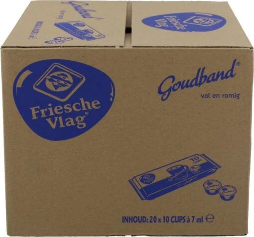 Goudband Koffiemelk Cups - 200 X 0,7 Cl -Koffiebenodigdheden Winkel