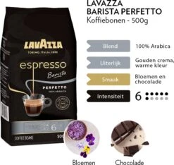 Lavazza Espresso Barista Perfetto Koffiebonen - 500 Gram X4 -Koffiebenodigdheden Winkel 1200x1137