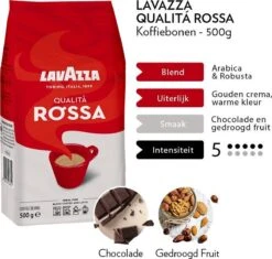 Lavazza Qualita Rossa Koffiebonen - 500 Gram X6 -Koffiebenodigdheden Winkel 1200x1144