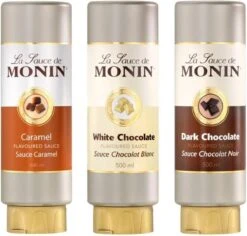 Monin Dessert Topping Dark Chocolate - 50 Cl -Koffiebenodigdheden Winkel 1200x1146