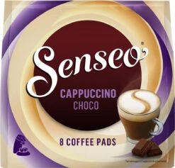 Senseo Cappuccino Choco Koffiepads - 2/9 Intensiteit - 4 X 8 Pads -Koffiebenodigdheden Winkel 1200x1152