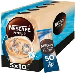 Nescafé Frappé Oploskoffie - 5 Doosjes à 10 Zakjes -Koffiebenodigdheden Winkel 1200x1156