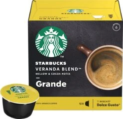 Starbucks By Dolce Gusto Capsules Veranda Grande Blonde Roast - 36 Koffiecups -Koffiebenodigdheden Winkel 1200x1159