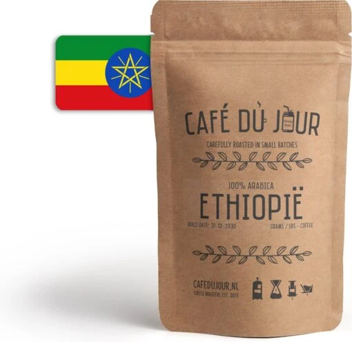 Café Du Jour 100% Arabica Ethiopië 1 Kilo Vers Gebrande Koffiebonen -Koffiebenodigdheden Winkel 1200x1165 1